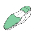 Sostituzione di tacchi e suole in gomma per scarpe da uomo con lavorazione artigianale per ripristinare comfort, stabilità e durata.